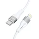 Wozinsky WSTCL1 Lightning / USB-C Cable, 27W, 1m, White