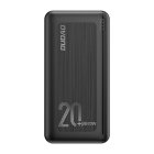 Dudao Power Bank, 20W, 20000mAh, Black