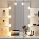 ModernHome Makeup Vanity Table with Lighted Mirror, 3 Color Modes & Adjustable Brightness