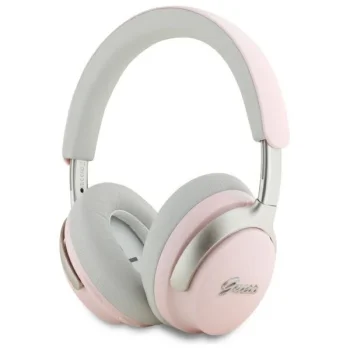 Belaidės ausinės Guess GUBHC22PSBCSMP su ANC/ENC, Bluetooth 5.4, rožinės
