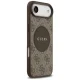 Guess 4G Circle Classic Logo MagSafe Case for iPhone Air Brown