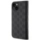 Apple iPhone 14 6.1\" Karl Lagerfeld Saffiano Monogram Bookcase Cover (KLBKP14SSAKLHPK), Black