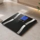Analytical Glass Bathroom Scales with LCD Display, up to 180kg, Black