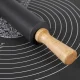 Non-slip Silicone Pastry Baking Dough Rolling Mat (70x50cm) + Pastry Roller Confectionery Silicone (38cm)