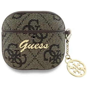 Guess 4G Charm Collection Case for AirPods 4 Brown