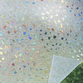 Privacy Static Window Film 200x60 cm Pebble Pattern