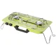 Camping Gas Stove Meva MOVE UKP23007, 2 Burners, 4.6kW, Green