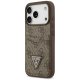 Guess 4G Nauble Card Triangle Phone Case Cover iPhone 17 Pro - Brown
