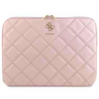 Guess 14" Laptop Sleeve Quilted 4G, Pink