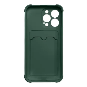 Card Armor Case for Samsung Galaxy A22 4G with Card Slot, Green