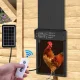 Automatic Solar Powered Chicken Coop Door with Remote Control, Black
