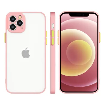 Silicone Translucent Case Milky Case for Samsung Galaxy A42 5G Pink