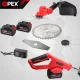 Cordless Grass Trimmer OPEX TOOLS OPX28025, 21V, 1200W, 2x 3.0Ah