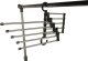 Foldable Space Saving Pants Hanger Organizer 5 Trouser Pairs Metal Rack