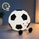 Silicone LED Night Light Football, RGB, USB-C, White/Black