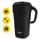 Termopuodelis su šiaudeliu MOUNTAIN GOAT 650 ml, juodas
