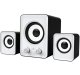 USB Powered 2.1 Computer Speakers with Subwoofer, 11W, White