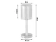 Crystal Imitation LED RGB Table Night Light, USB, Remote