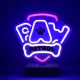 Paw Patrol Logo LED Neon Light with Stand