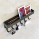 Ruhhy Wall Hanger with Shelf and Magnet, Black
