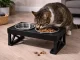 Elevated Double Pet Bowl on Stand for Dogs and Cats, 2x 1.8 L, Stainless Steel