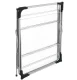 Foldable Vertical Clothes Drying Rack, 3 Levels, White/Black