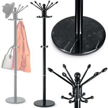 Massido 684300 Freestanding Coat Rack with Marble Base