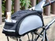 Large Bicycle Carrier Bag, 13L, Black/Grey