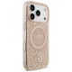 Guess IML Flowers Electro Pearl Strap MagSafe Case for iPhone 17 Pro, Pink