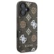 Guess Peony On 4G Background MagSafe Case for iPhone 16, Brown