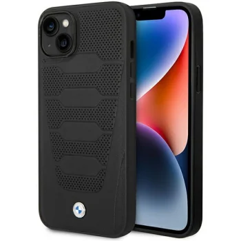 BMW Leather Seats Pattern Case for iPhone 14, Black