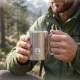 Mountain Goat Stainless Steel Camping Mug with Carabiner 350 ml