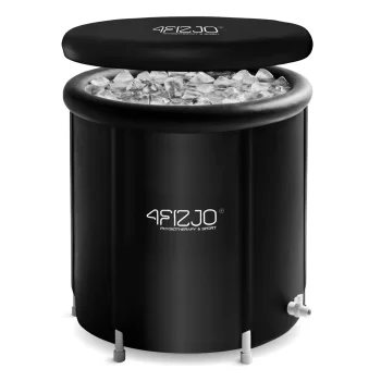 4Fizjo 1221 Portable Ice Bath Tub for Cold Plunge and Recovery, 320 L