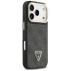 Guess 4G PU Triangle Logo & Stand Camera MagSafe Case for iPhone 17 Pro - Black
