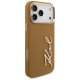 Чехол Karl Lagerfeld Karl Script Logo для iPhone 17 Pro Max - коричневый