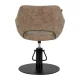 Hairdressing Chair Gabbiano Morena Modern Old Leather, Brown