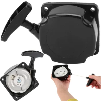 Universal Manual Pull Starter for Brush Cutters, 40-52 cm³, Black
