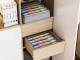 Underwear and Socks Drawer Organizer, 20 Compartments, Grey