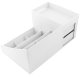 Practical desk organizer with two drawers and compartments