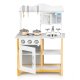 Ecotoys TK040A-WHITE Wooden Kids Kitchen with Accessories, White