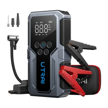 UTRAI JS9 Multifunction Car Jump Starter with Air Compressor and Power Bank (800A, 15000mAh)