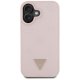 Guess Grained Hot Stamp Peony Triangle Logo MagSafe Case for iPhone 16 Pink