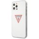 Guess iPhone 12 / 12 Pro Case Triangle Collection, White