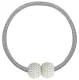 Magnetic Curtain Tieback Holder for Drapes and Sheers, Grey