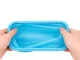 Collapsible Silicone Food Storage Containers Set of 4, Blue