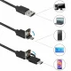LTC USB Type C / Micro USB Smartphone Borescope Endoscope Inspection Camera 3.5m