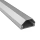 Aluminum Cable Cover Strip Maclean MCTV-897 S, 33x18x750 mm, Silver