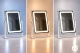 ModernHome LED Makeup Mirror 25x30 cm Illuminated Cosmetic Mirror 3 Light Colors