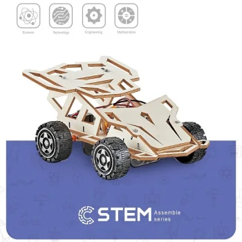 Wooden Assembly Kit Four-Wheel Drive Racing Car STEM Toy