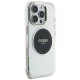 Guess iPhone 16 Pro Max Case IML Metal Colored Circle Classic Logo MagSafe, Black